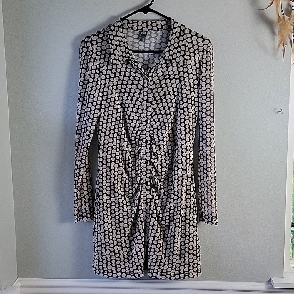 Wild fable daisy long sleeve sheer dress